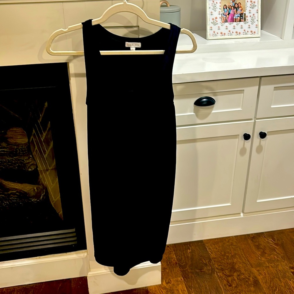 Nordstrom Leith lightweight black tank dress
